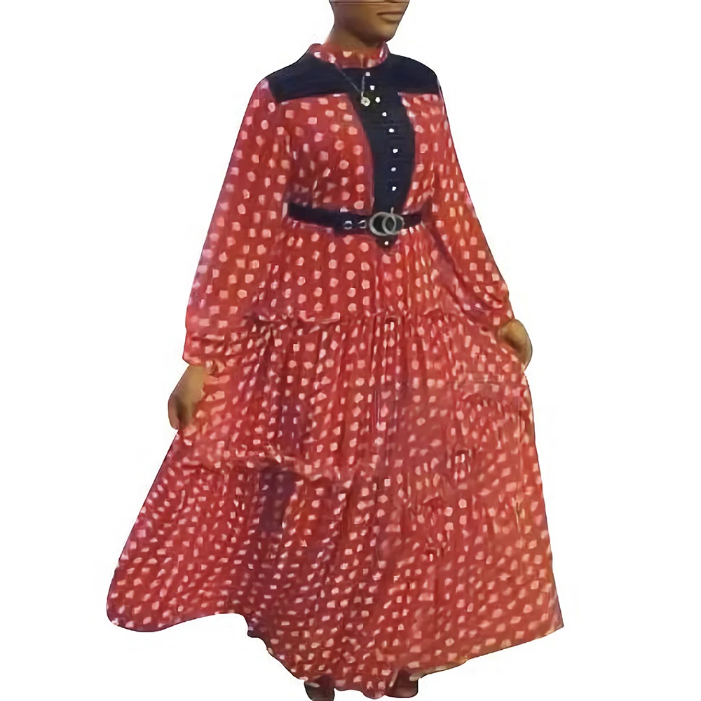 

African Evening Party Dresses For Women Long Sleeve Maxi Dress Dashiki Plus Size Robe Africaine Femme Africa Clothes Vestidos