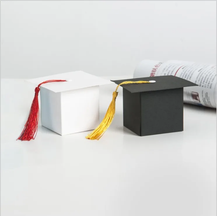 50pcs Doctor Hat Cap Candy Box Graduation Celebration Party Decoration Favor Boxes Gift Packing | Дом и сад