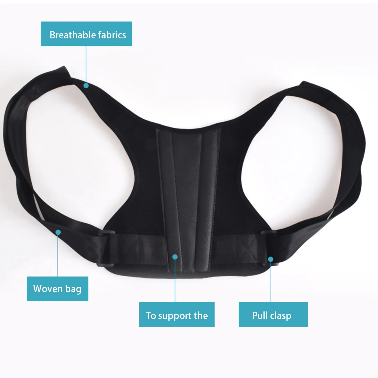 

Posture Corrector Unisex Adjustable Upper Back Brace Straightener for Clavicle Support and Providing Pain Relief from Neck Back