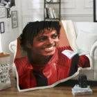 Одеяло с 3D принтом Майкла Джексона, покрывало на диван, дорожное постельное белье, бархатное плюшевое покрывало из флиса, покрывало на кровать 01