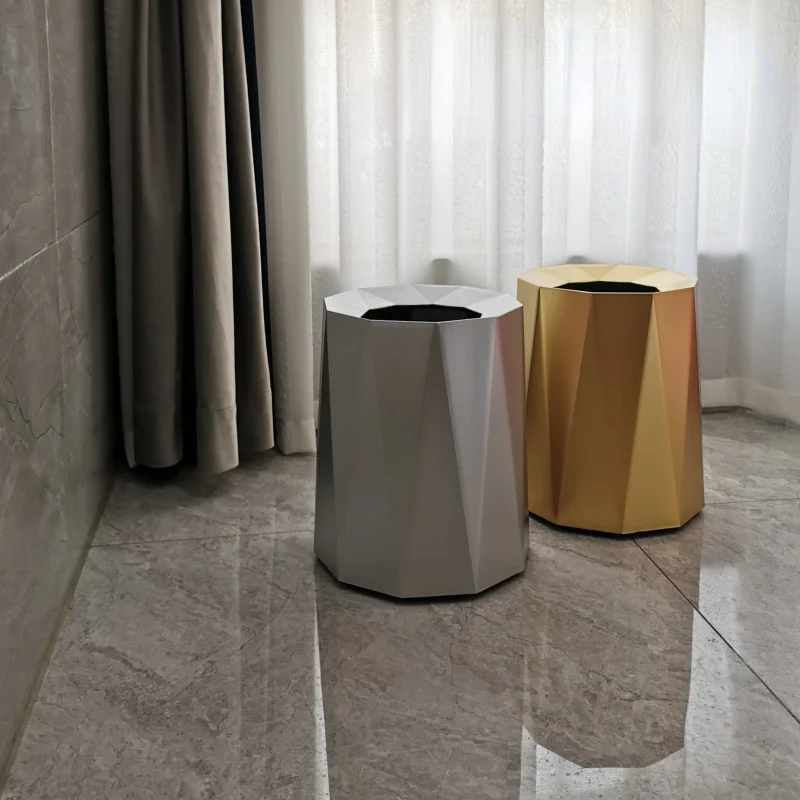

Bathroom Trash Can Garbage Bedroom Kitchen Creative Large Business Desktop Office Simple Trash Can Bucket Cleaning Tools AG50LJ