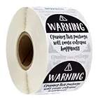 100-500 шт. 1,5 дюймов Черный и белый самоклеящиеся предупредительные надписи Экстрим счастье этикетки малого бизнеса этикетки для декоративной бумаги для скрапбукинга