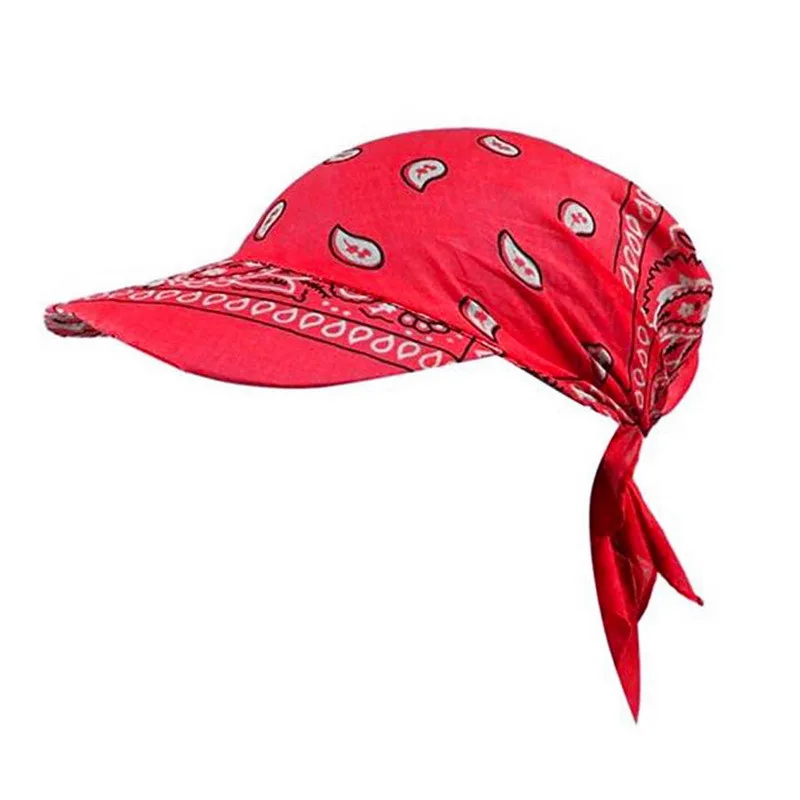 Bandana Turban Square Scarf Hat Boho Paisley Floral Tie Knot Back Cotton Baseball Cap Adjustable Women Headscarf Sun Visor |