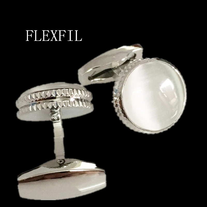 

FLEXFIL ювелирные изделия французские рубашки запонки для мужчин брендовые дизайнерские манжеты звеньевые пуговицы мужские высококачественн...