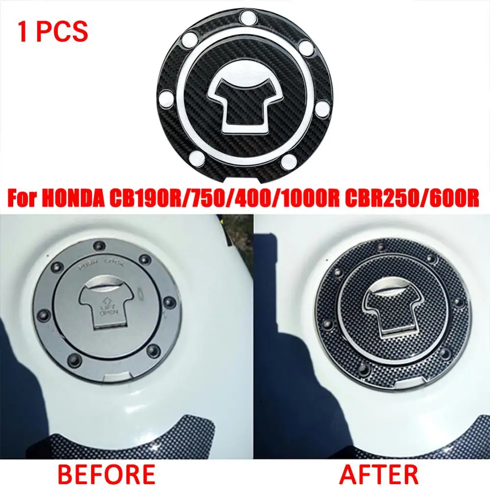 Universal Mototcycle Gas Tank Sticker Fuel Cap Cover Pad For HONDA CB190R/750/400/1000R CBR250/600R VFR Hornet | Автомобили и