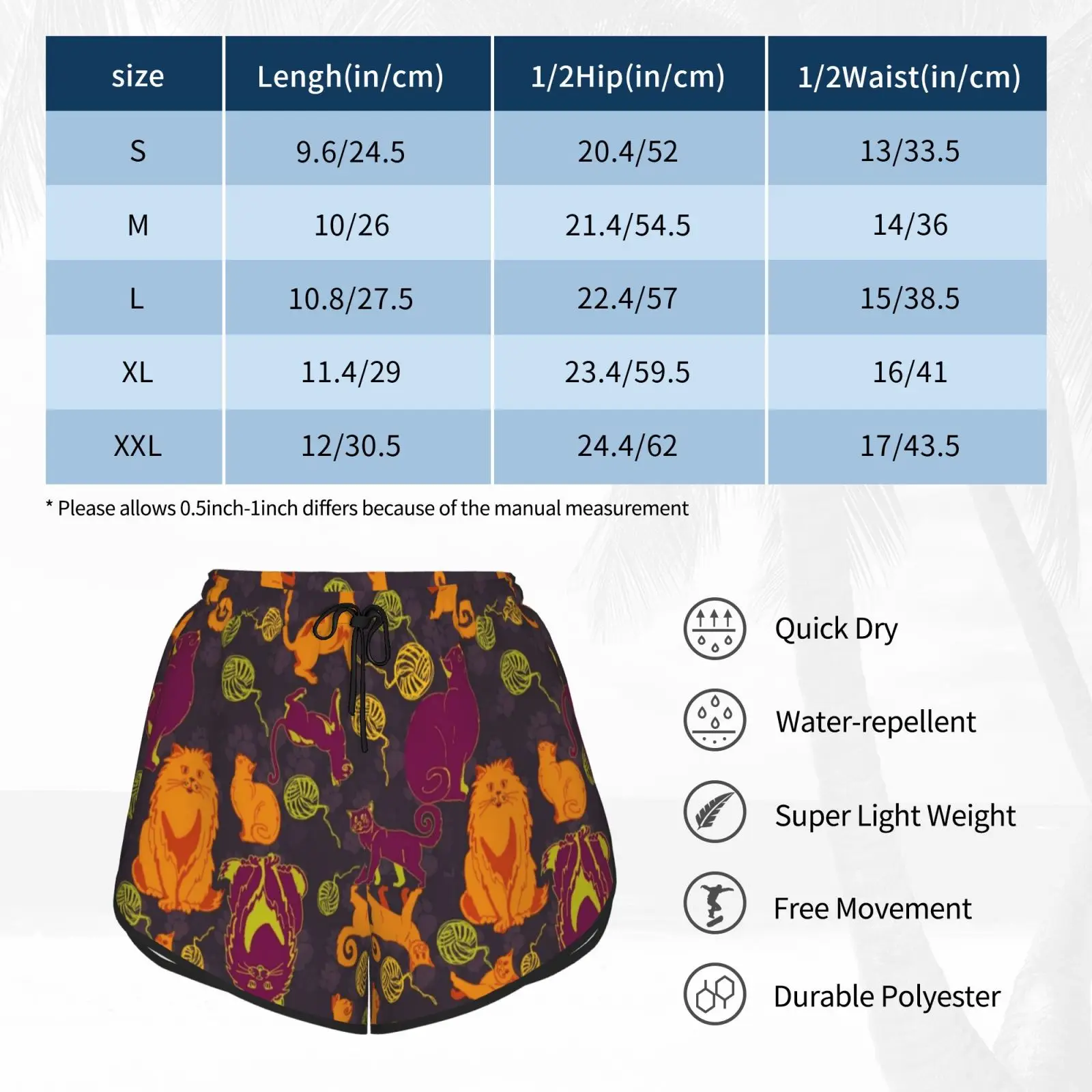 

Pattern With Cats And Yarns Swim Shorts Women Beach Shorts Yarn For Knitting Green Sweet Yellow Vector Template