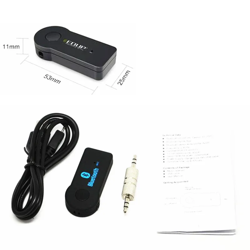 

NEW Car Mini 3.5MM Jack AUX Bluetooth Receiver for audi q5 bmw x5 e70 kia rio 4 lifan x60 passat b7 cruze chevrolet mazda cx-5