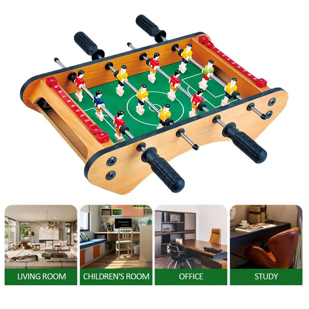 

Football Table Durable Practical Wood Colour Mini Collection Kids Decorate Table Football Portable Children Indoor Hobbies
