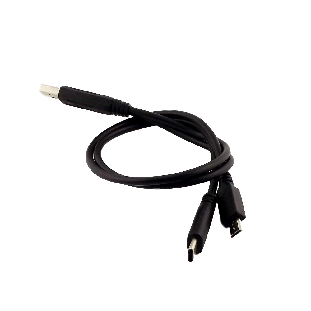 1x USB 2 0 тип А папа к 3 1 Тип C и Micro B разъем для зарядки передачи данных Y разветвитель