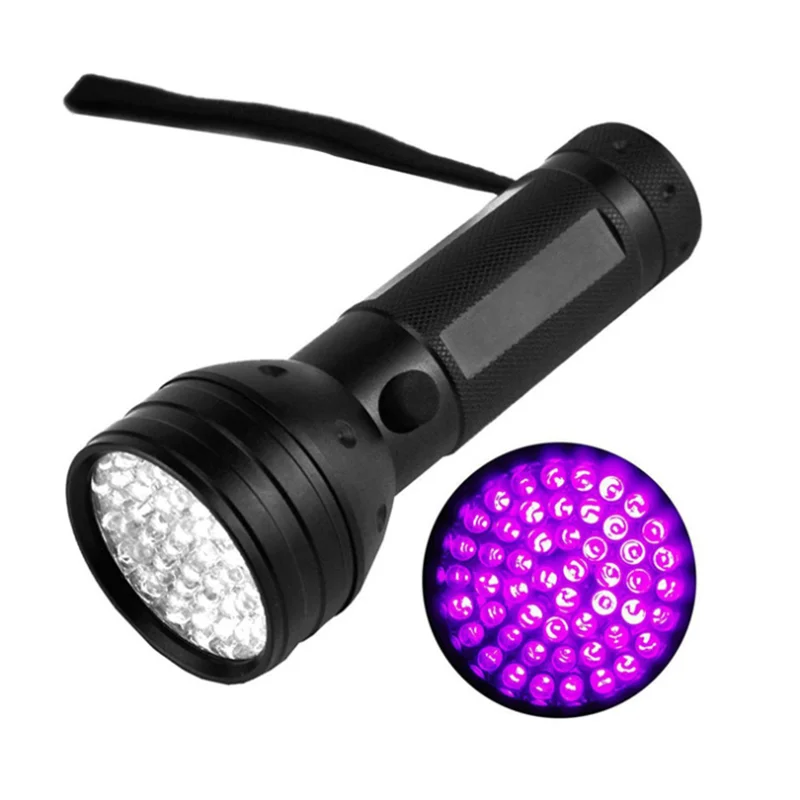 UV Flashlight Ultra Violet Light with 51LED Pet Urine Stains Detector Scorpion light money detector lamp purple light flashlight