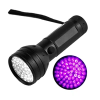 uv flashlight ultra violet light with 51led pet urine stains detector scorpion light money detector lamp purple light flashlight