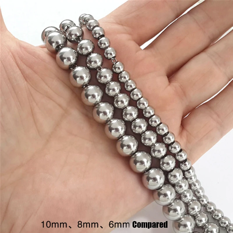 mens necklaces beads stainless steel large chain necklace gifts for male accessories jewelry on the neck wholesale | Украшения и