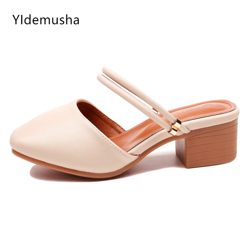 Сандалии женские из экокожи босоножки на высоком каблуке Нескользящие