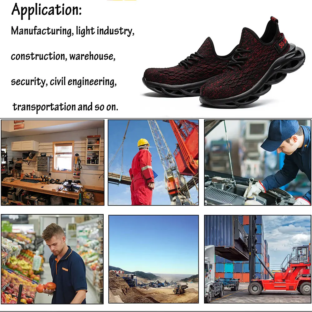 SUADEX мужские защитные ботинки со стальным носком рабочие защитная обувь для