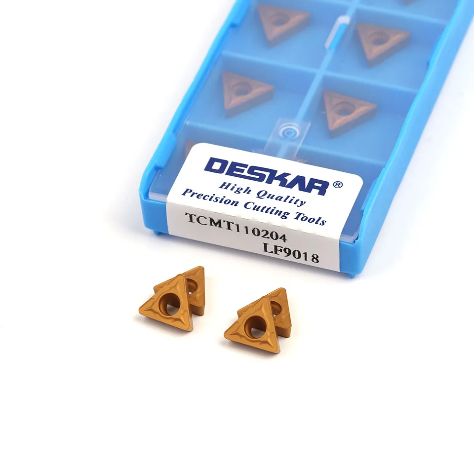 

DESKAR TCMT110204 LF9018 TCMT110208 LF9018 High-quality turning tools, carbide inserts, turning surface inserts,