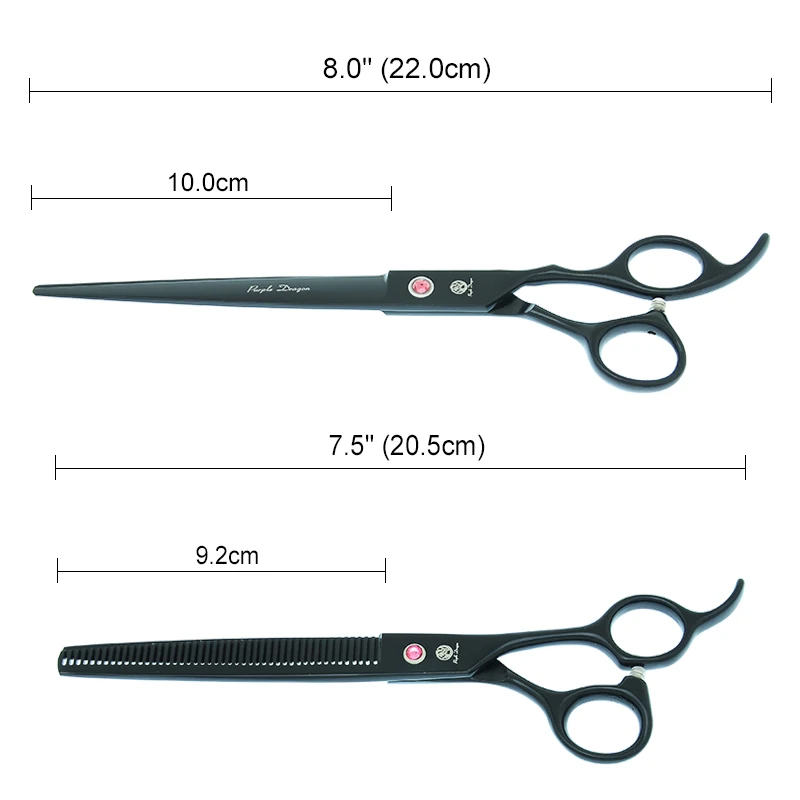 Фиолетовый дракон 8 0 &quotИзогнутые Ножницы для домашних животных собак режущие