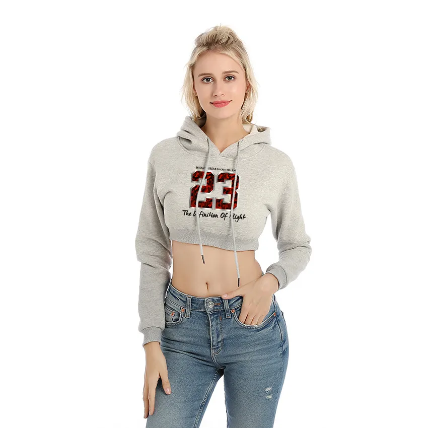 Осенние Брендовые женские толстовки 23 повседневная с буквенным принтом свитшоты