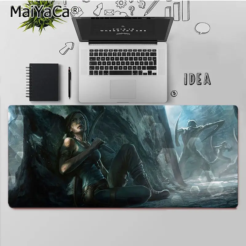 

MaiYaCa High Quality Tomb Raider Keyboards Mat Rubber Gaming mousepad Desk Mat Free Shipping Large Mouse Pad Keyboards Mat