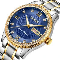 olevs men watch business diamond luxury japan miyota movement luminous quartz wristwatch with calendar relojes de hombre