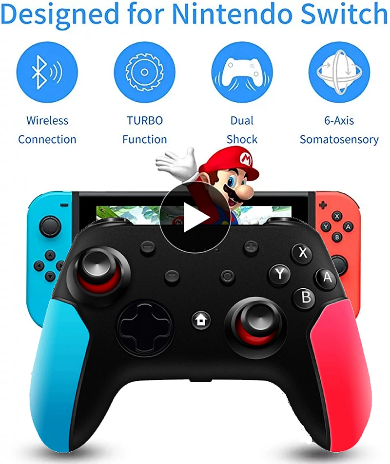 

Wireless Joystick For NS Switch Pro Controller Remote Bluetooth Gamepad for Switch Nintend Console PC Video Game USB Joystick