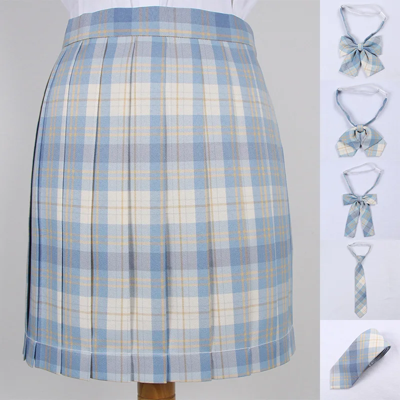 Japanese School Dresses JK Uniform Skirt Tartan Pleated Ice Cream Plaid For Girls Cosplay Anime Sailor Suit | Тематическая одежда
