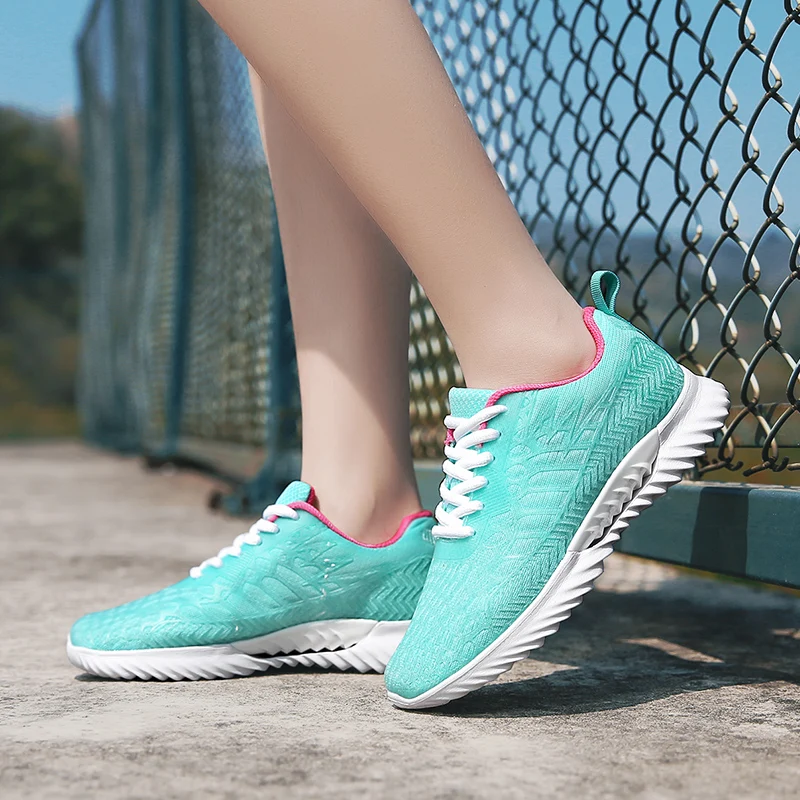 

Men Women Breathable Running Shoes Unisex Casual Lace-up Light Sneakers Footwear Outdoor Comfortable Non-slip Sport Jogging Shoe