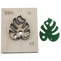 diy leather craft monstera deliciosa shape modeling die cutting knife mold metal hollow punch tool pattern stencil