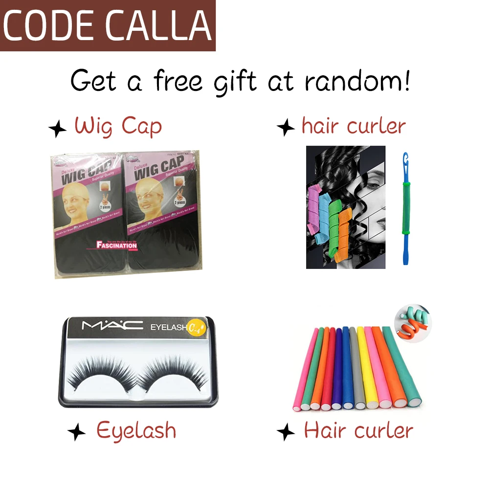 Code CALLA волнистые волосы для придания объема пряди 8-26 дюймов бразильские Remy Пряди