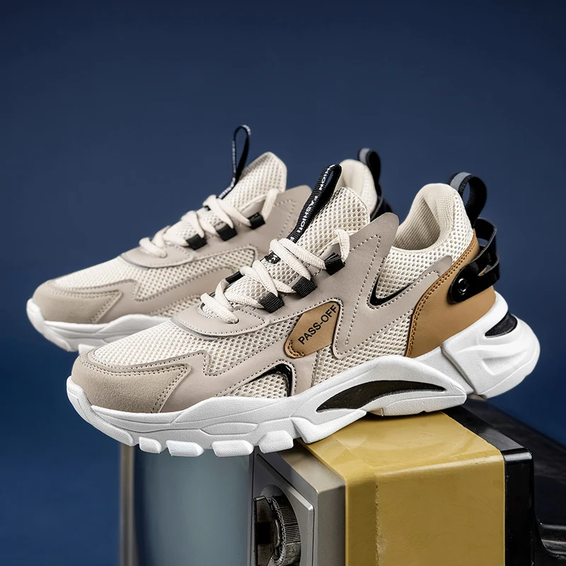 

Retro Lace Up Mixed Colors Man Casual Sneakers Fashion Designer Brand Luxury Spring Autumn Sports Shoes