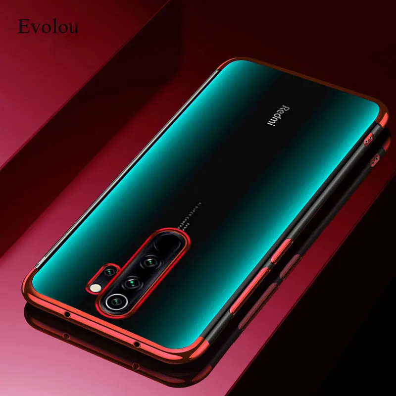 For Xiaomi Redmi Note 8 pro Case Cover Silicone Soft Plating Clear Armor Back Shell 8pro TPU Phone Cases | Мобильные телефоны и