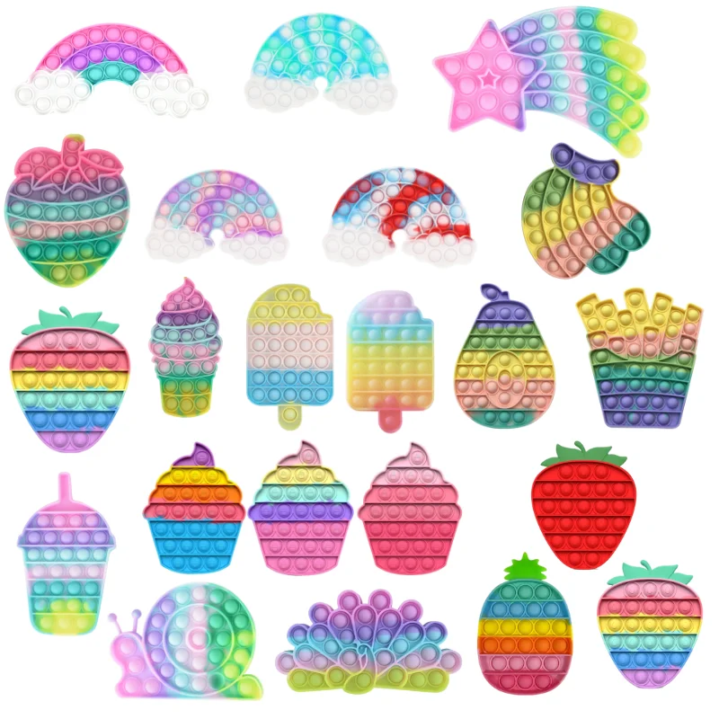 

Сенсорные игрушки фиджет-антистресс It Push Bubble, СИМПЛ диммер, сжимаемая игрушка для детей, игрушка для снятия стресса