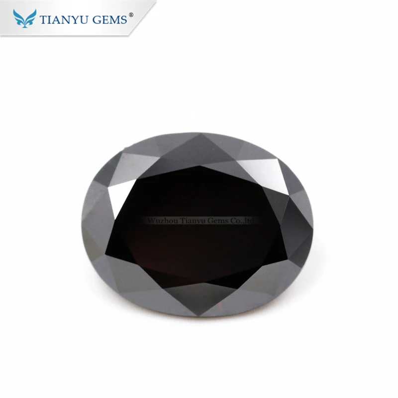 

Tianyu Gems Factory 3ct овальные черные фотокамни синтетические бриллианты 8*10 мм под заказ GRA gmgems для колец ювелирных изделий