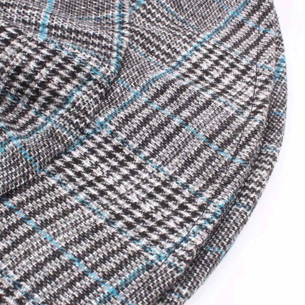 2019 Fashion Cap British Style Striped Lattice Bucket Hat Women Men Couple Cotton Fishing Sun Flat Top Fisherman Hats Caps | Аксессуары