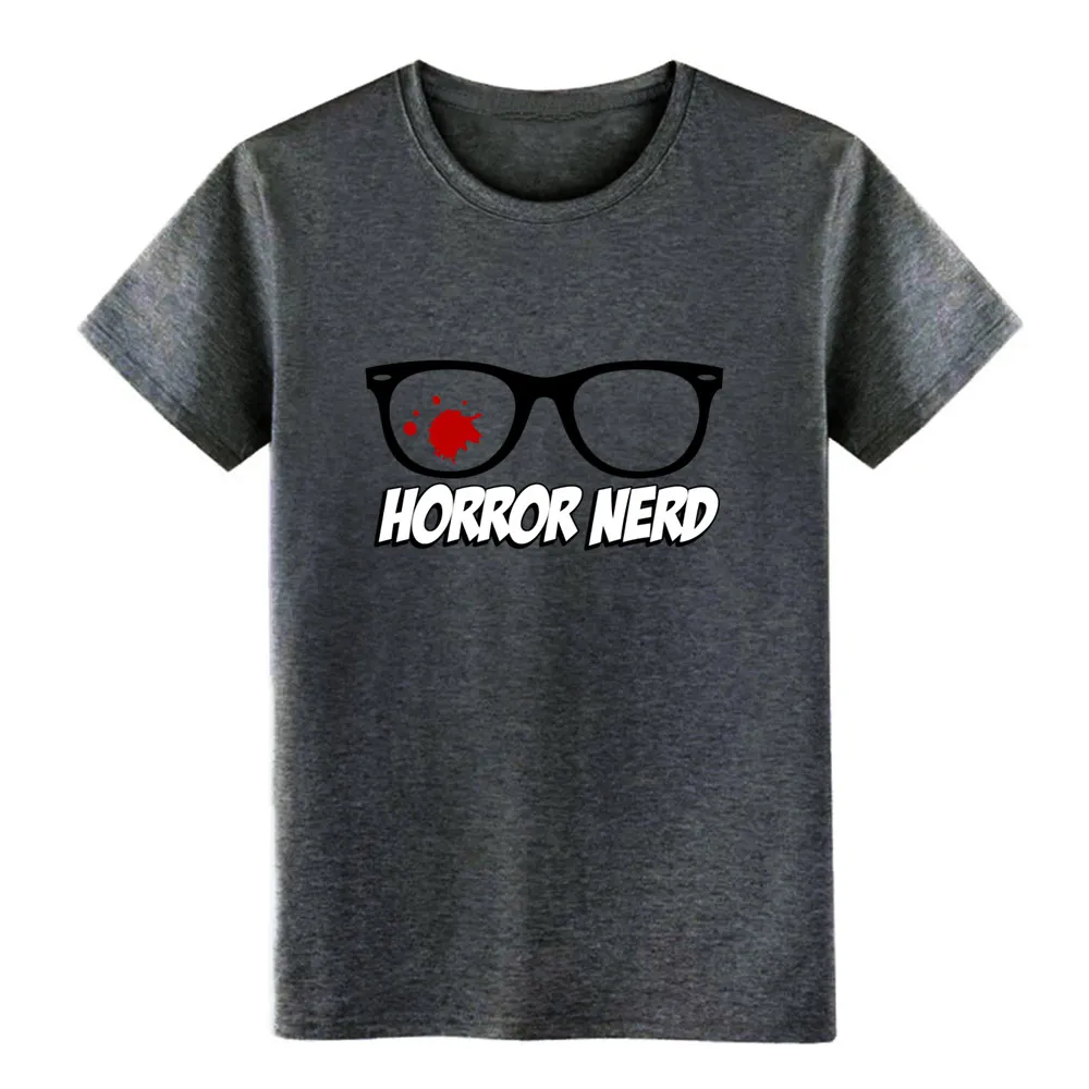 Футболка horror nerd png Мужская Дизайнерская футболка из 100% хлопка с вырезом лодочкой