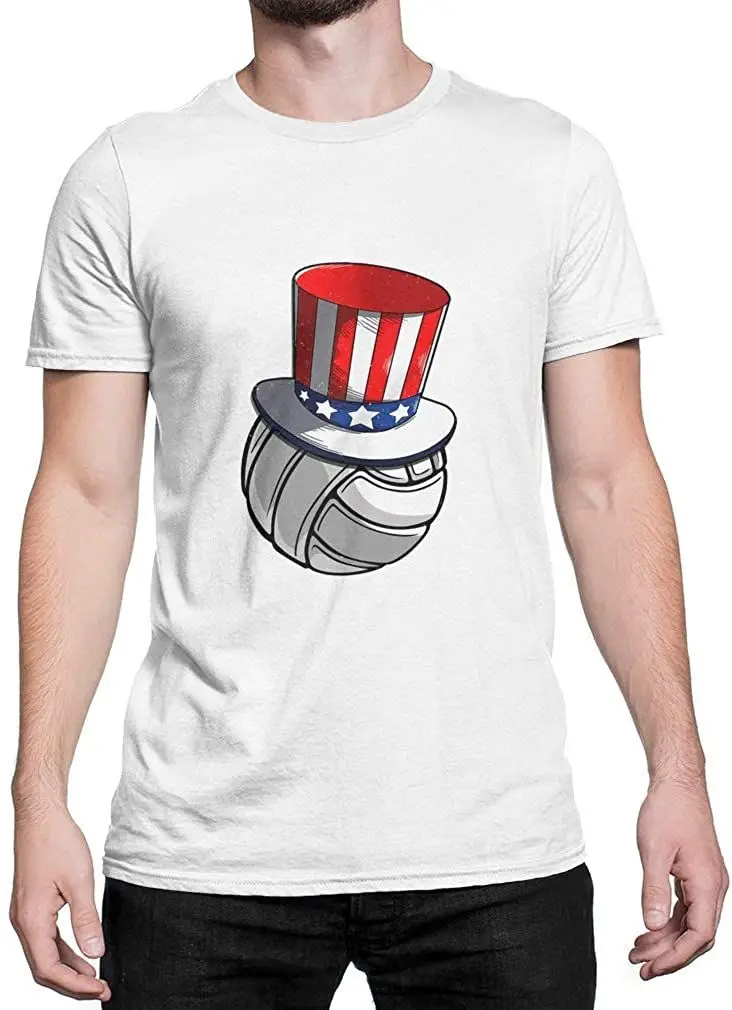 

With USA Flag Hat Patriotic T-Shirt Cotton 2020 Summer Top Mens Cool Tee Breathable Short Sleeve Round Collar Tshirt Harajuku