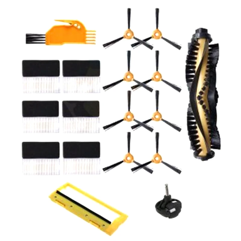 EAS-18Pcs боковая щетка основной щетки рамка Крышка самоустанавливающееся колесо