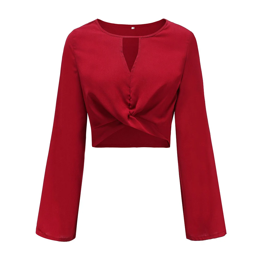 Футболка женская с длинным рукавом хлопковая повседневная подходит для девушек