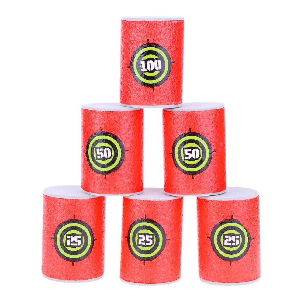 100 шт. пенопластовые пули для Nerf Мягкая головка EVA 7 2 см запасные строительные