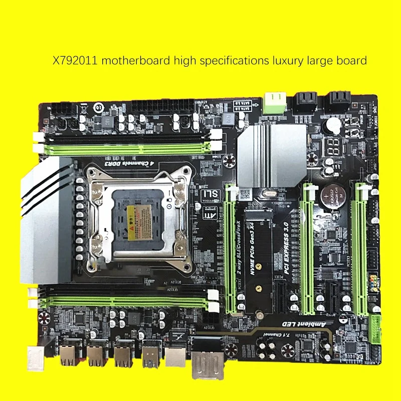 Материнская плата X79 Turbo LGA2011 ATX Combos E5 2620 ЦП 2 шт. x 8 ГБ 16 DDR3 ОЗУ 1600 МГц PC3 12800R PCI-E NVME M.2 SSD