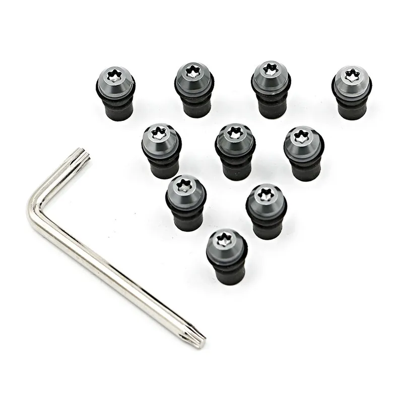 10 шт. 5 мм мотоциклетные болты для лобового стекла Комплект болтов с винтовой