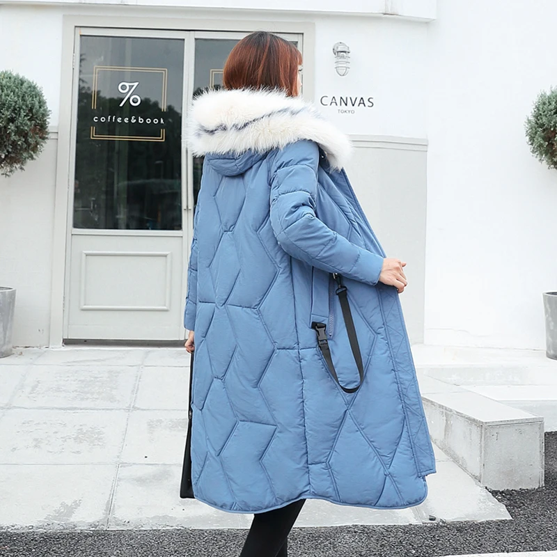 Зимняя женская длинная куртка 2019 Женская парка с капюшоном женские куртки