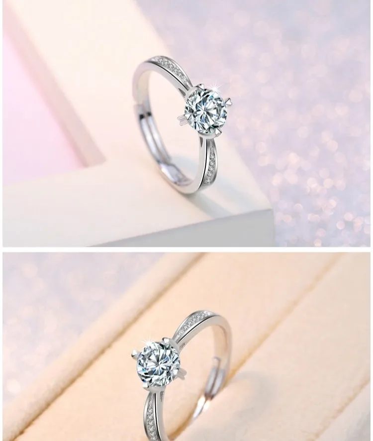 Свадебное кольцо с бриллиантом Сердце коготь пара женское партия|Кольца| |