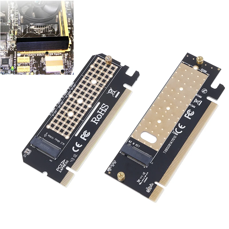 M.2 Накопитель SSD с протоколом NVME адаптер M2 к PCI Express 3,0X16 карта контроллера M интерфейс ключа поддержка PCI Express 3,0x4