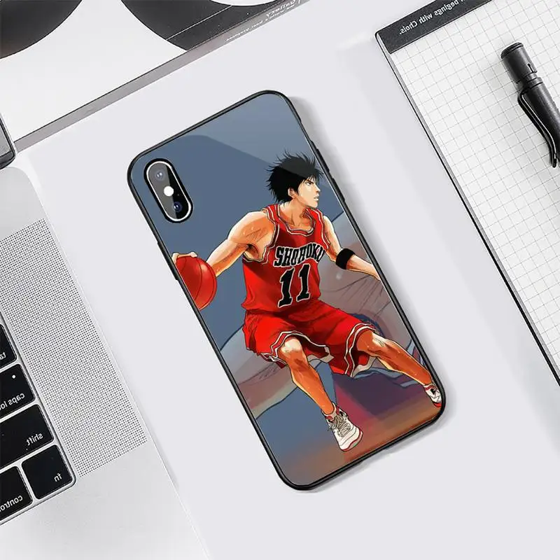 

Slam dunk Japan basketball anime coque cover funda Phone Case Tempered glass For iphone 5C 6 6S 7 8 plus X XS XR 11 PRO MAX