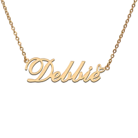 god with love heart personalized character necklace with name debbie for best friend jewelry gift