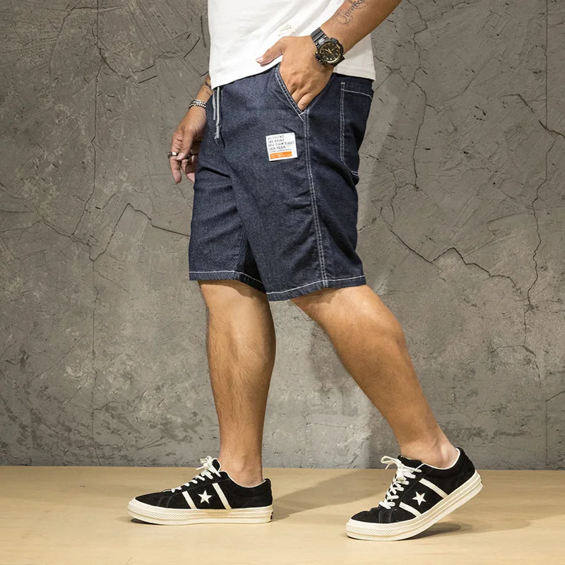 46 Plus Size Baggy Jeans Denim Jeans Mens Shorts Jeans High Quality Casual Pants Denim Trousers Summer Fashion Male New 2021