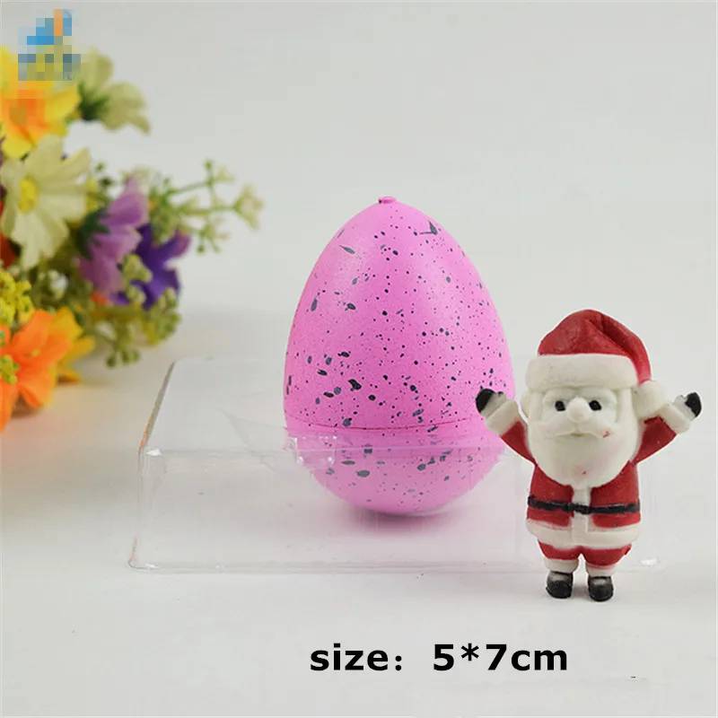 

Novelty Magic Hatching Growing Dinosaur Eggs Add Water Growing Santa Claus Snowman Kid Educational Learning Toy Christmas Gift