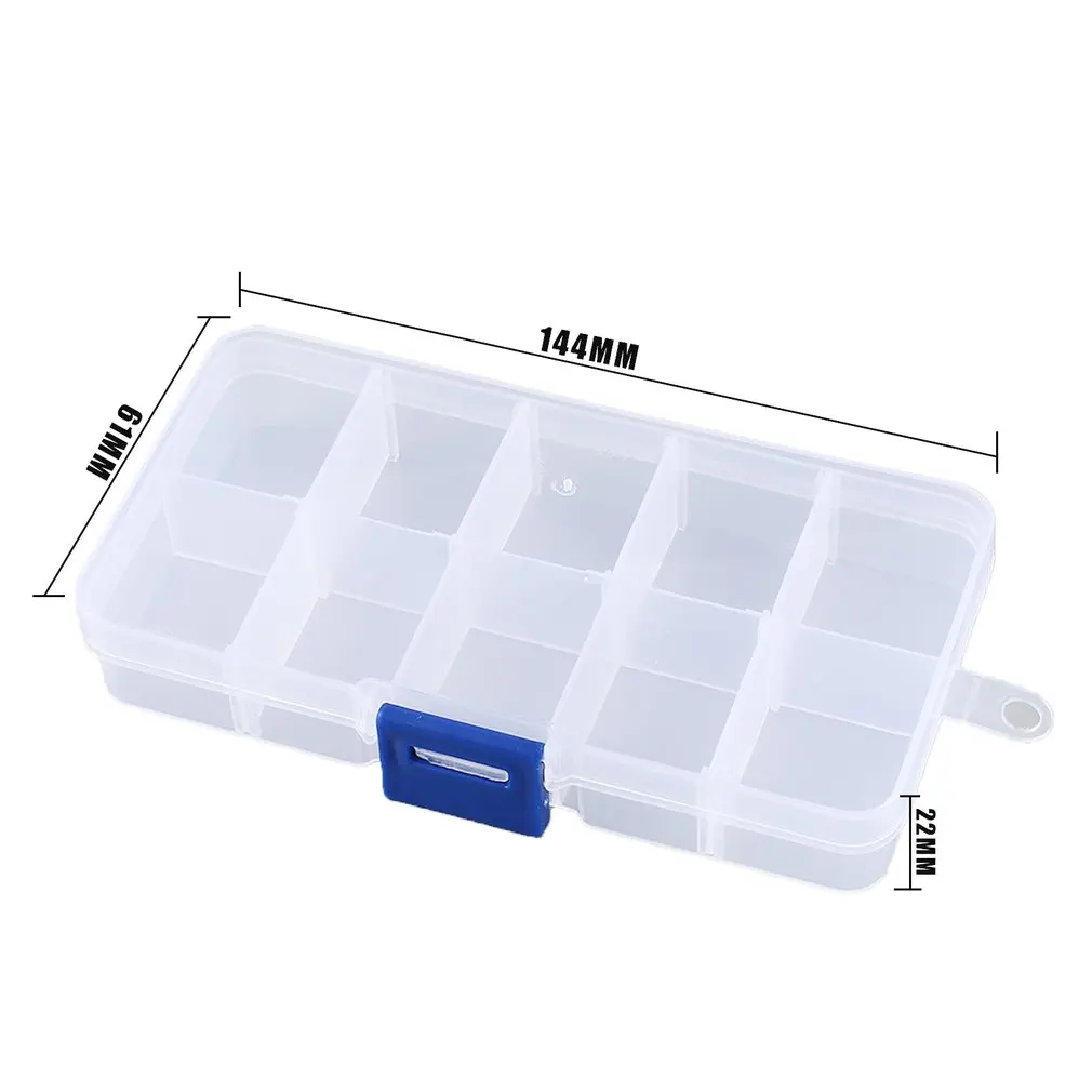 

10-36 Compartment Slots Cells Portable Tool Box Electronic Parts Screw Beads Ring Jewelry Plastic Storage Box Container Holder