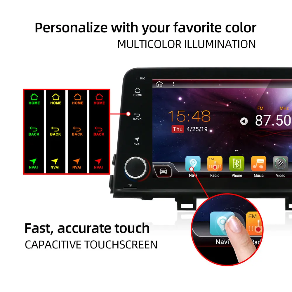 Bosion Android 10 0 Восьмиядерный автомобильный DVD GPS Fit KIA PICANTO MORNING 2017 2018 2019 Автомобильный