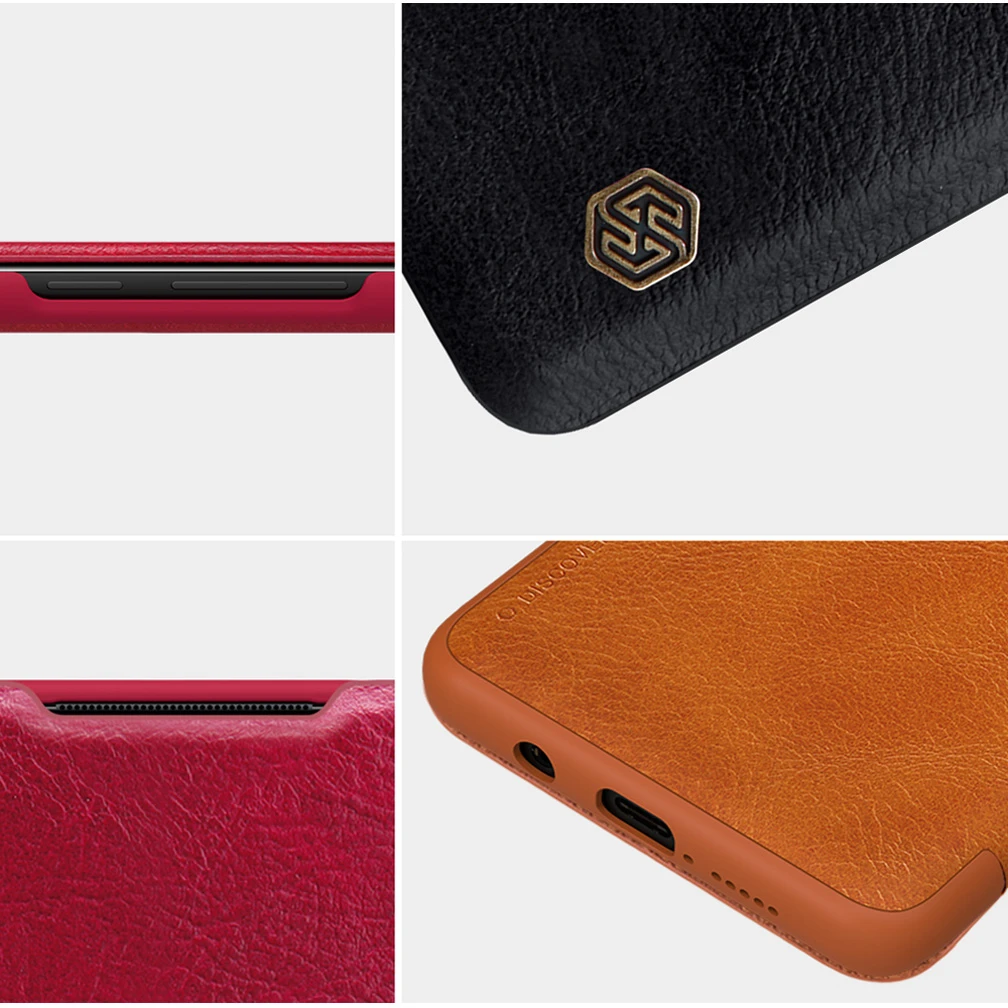 

For Xiaomi Mi Note 10 Lite Flip case NILLKIN Qin Case For Xiaomi Mi Note 10 Lite cover Wallet Flip Leather Case